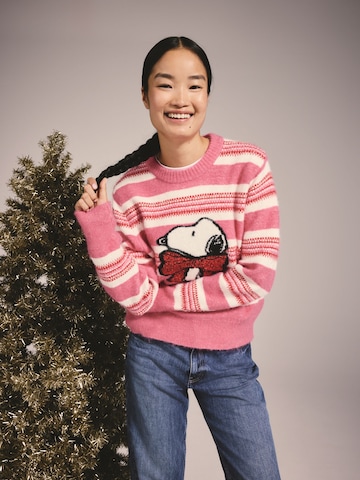 Next Pulover 'Christmas' | roza barva: sprednja stran