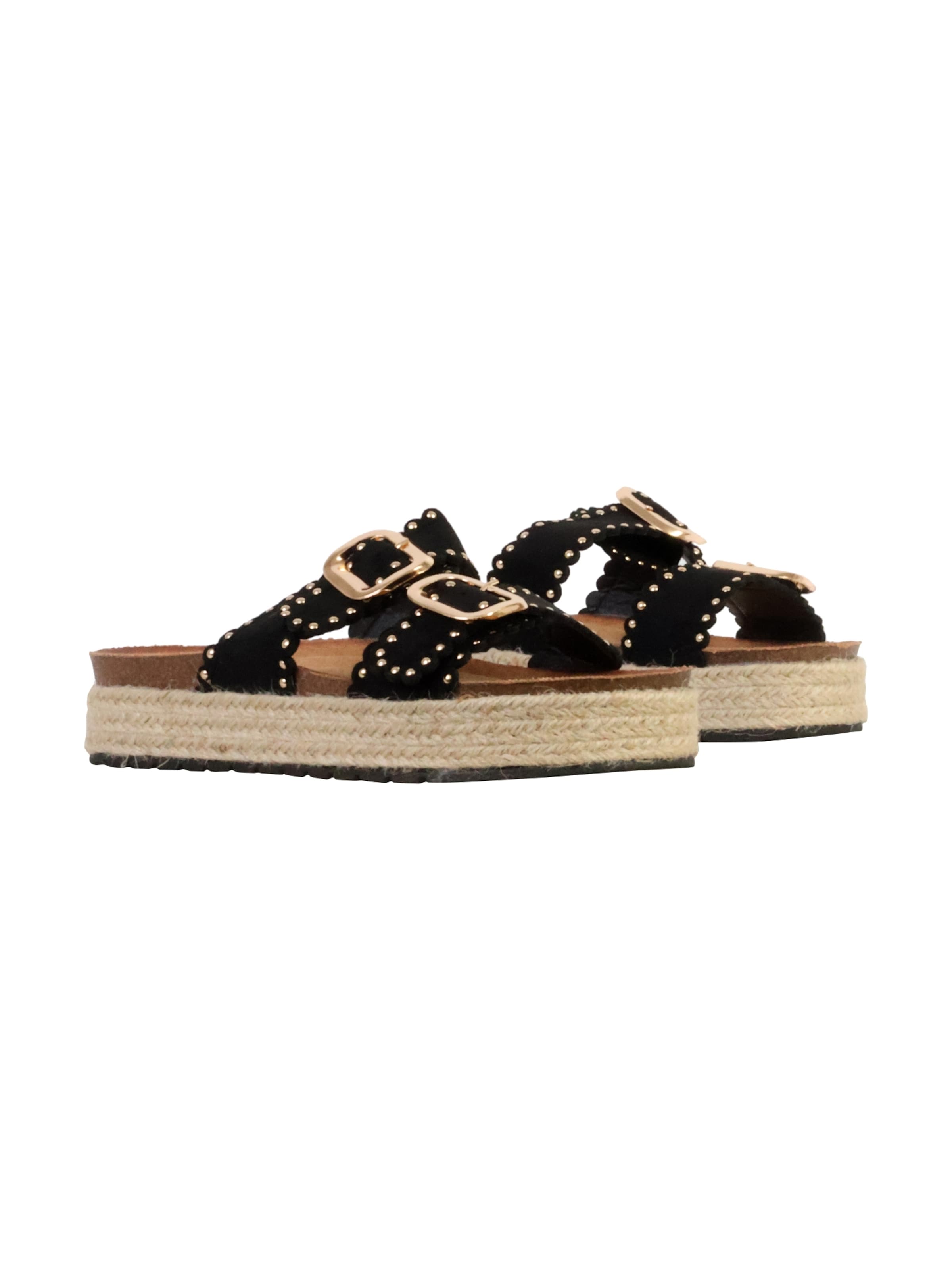 Super Mode Sandały 'Joalice-Sandalen zum Hineinschlüpfen' w kolorze czarny