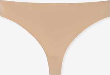 SCHIESSER Thong ' Invisible Soft ' in Beige: front