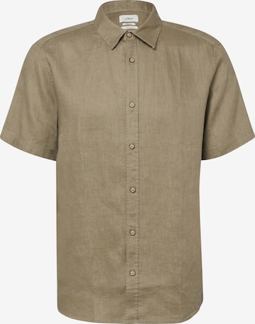 s.Oliver Hemd in Grün: Vorderseite