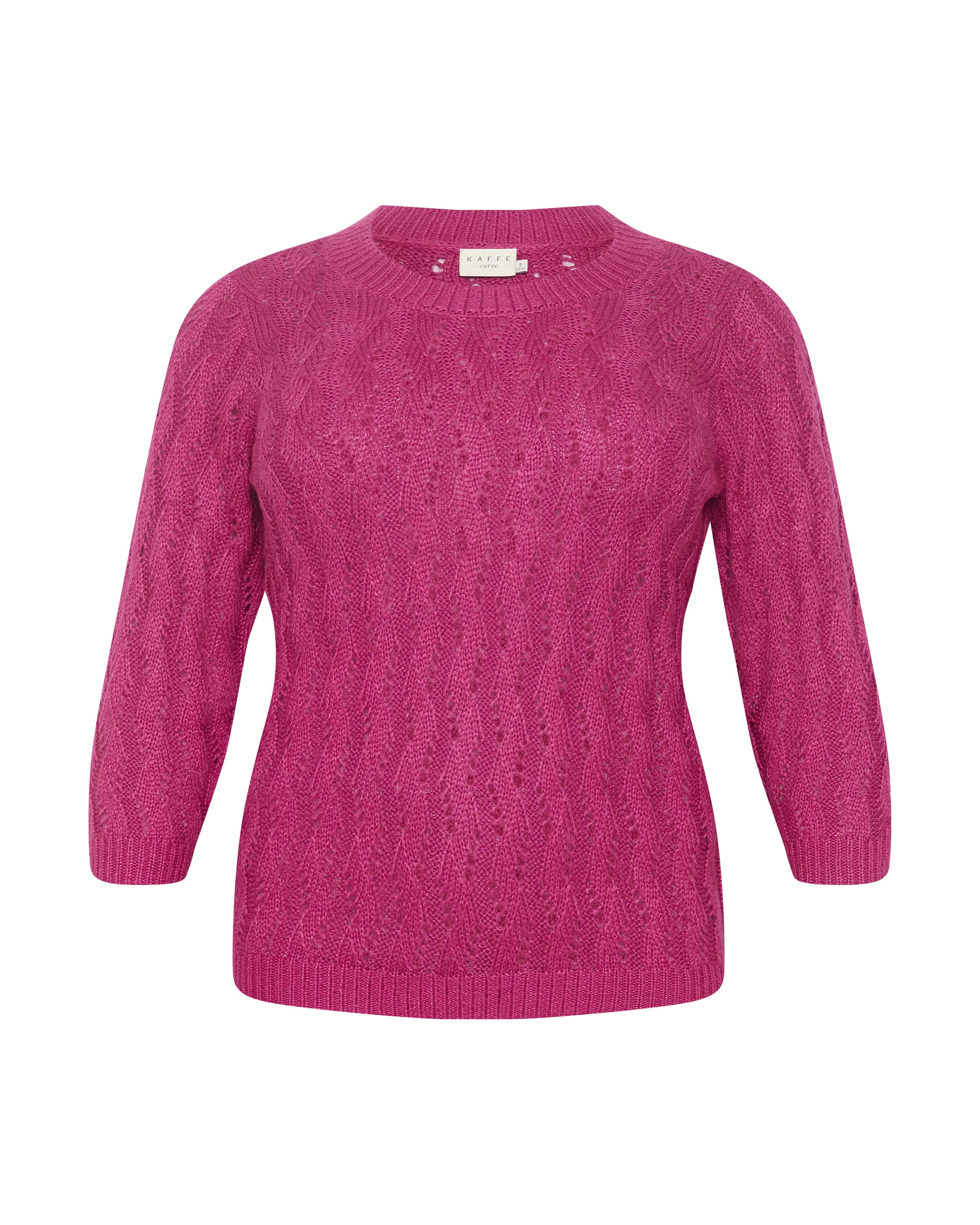 rozā KAFFE CURVE Džemperis 'Lana': no priekšpuses