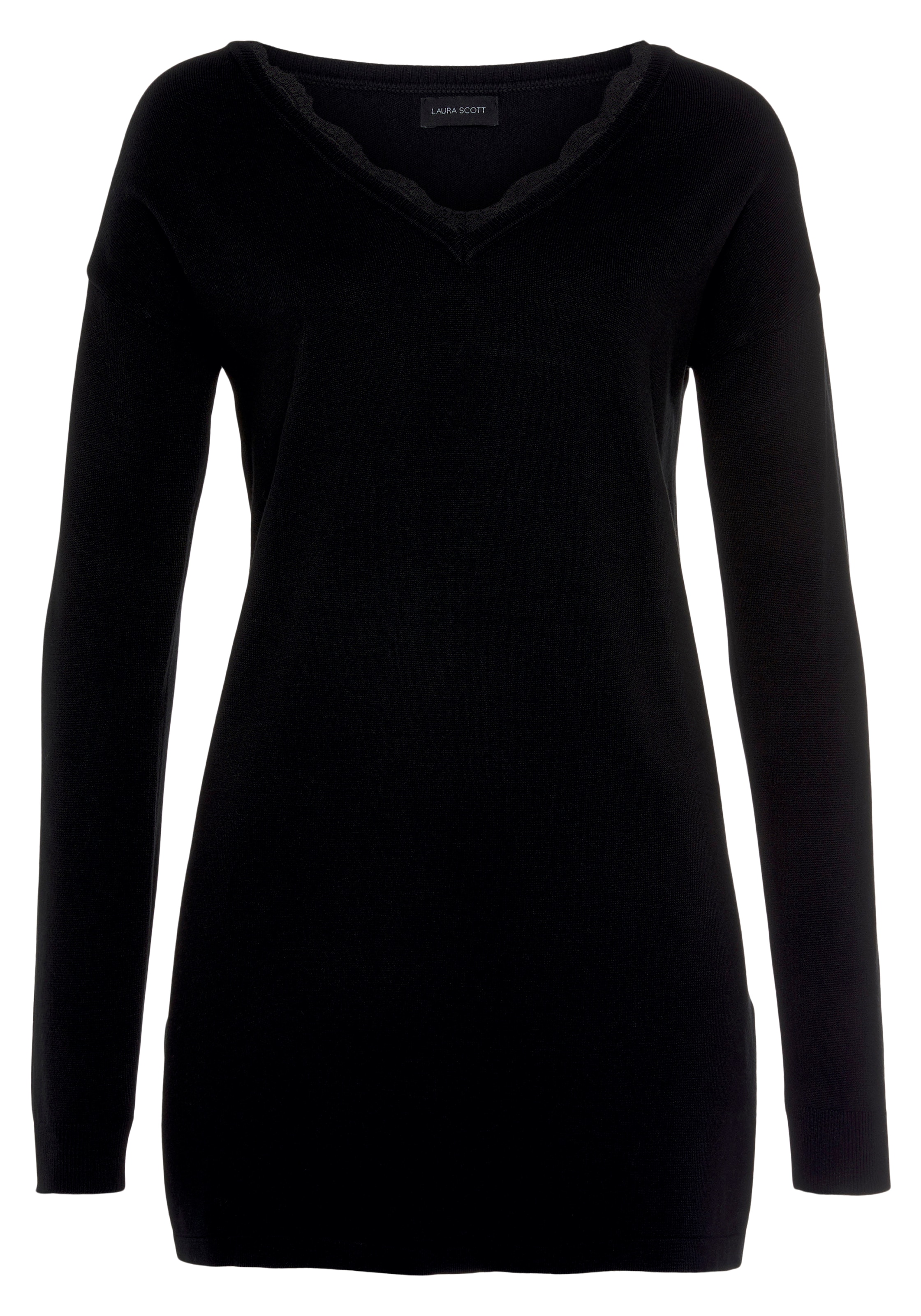 LAURA SCOTT Pullover in Schwarz: Vorderseite