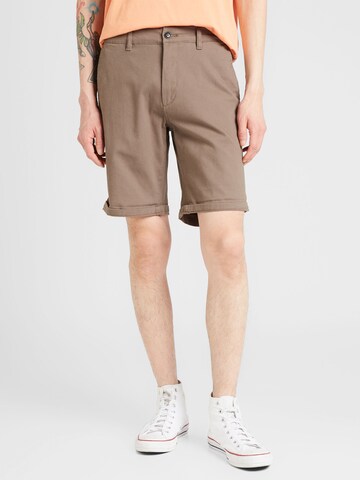 Regular Pantalon chino 'Dave' JACK & JONES en marron : devant