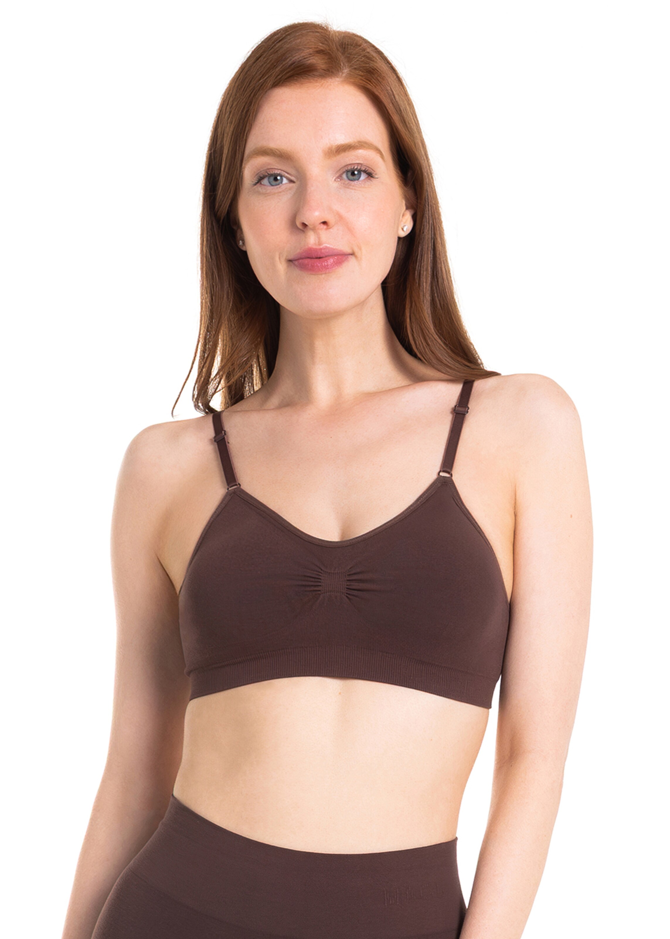 MAGIC Bodyfashion Szabványos Melltartó - barna: elől
