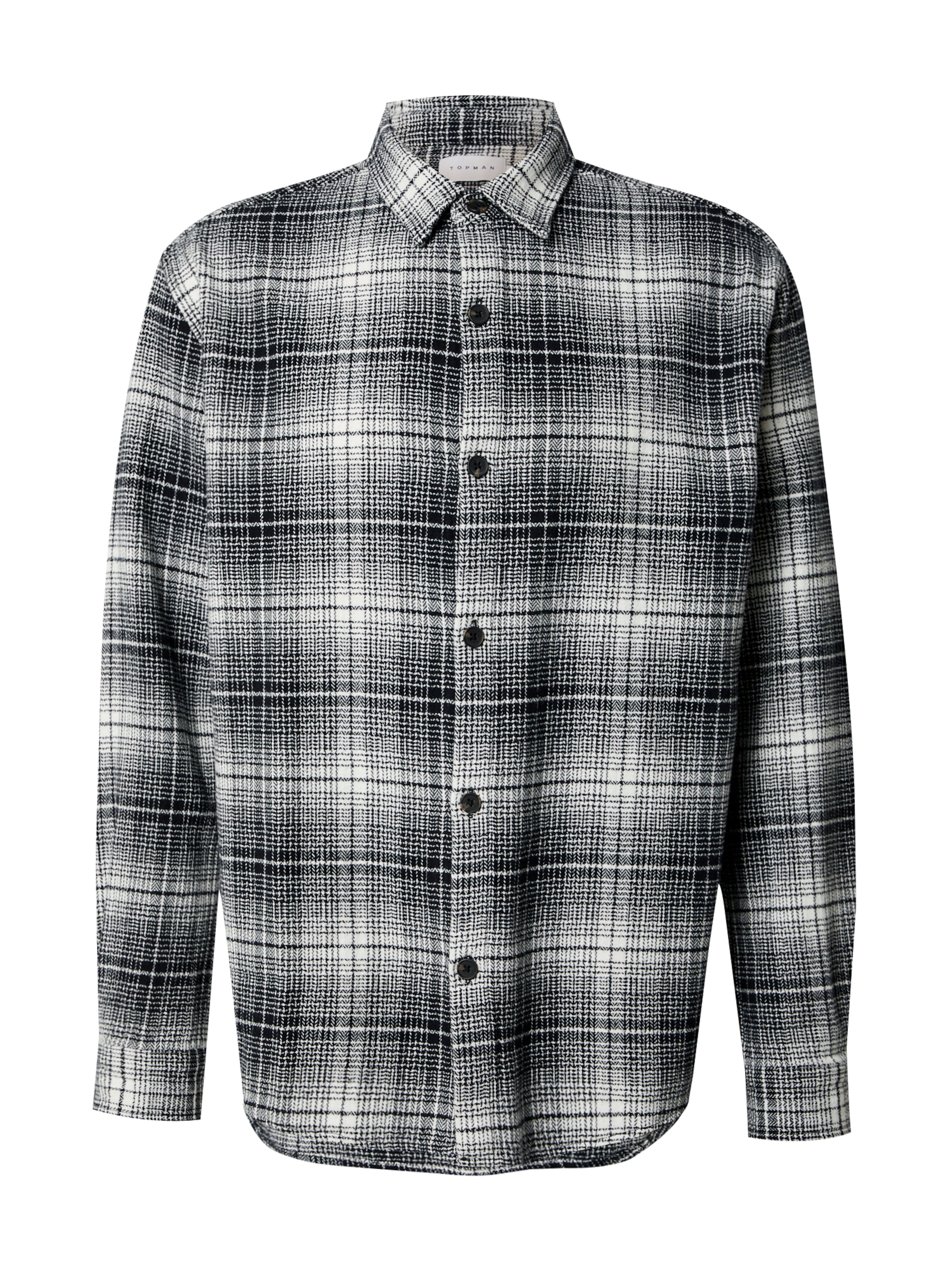 Regular fit Camicia di TOPMAN in nero: frontale