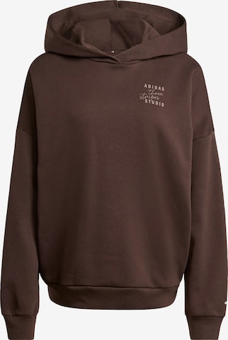 ADIDAS SPORTSWEAR Sportsweatshirt 'Studio' in Braun: Vorderseite