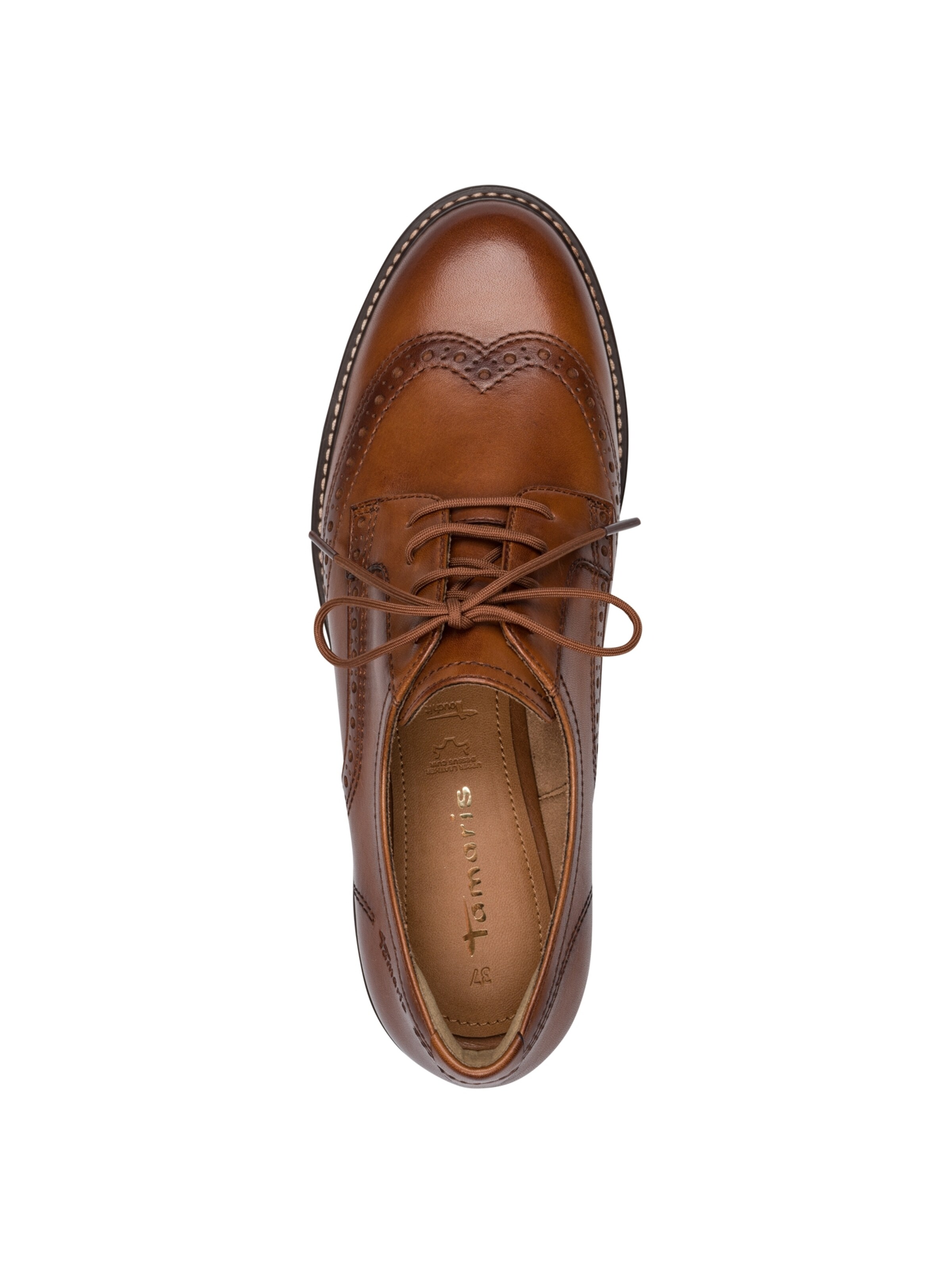 Scarpa stringata di Tamaris in marrone