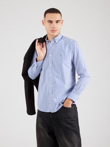 TOMMY HILFIGER Regular Fit Hemd in Blau: Vorderseite