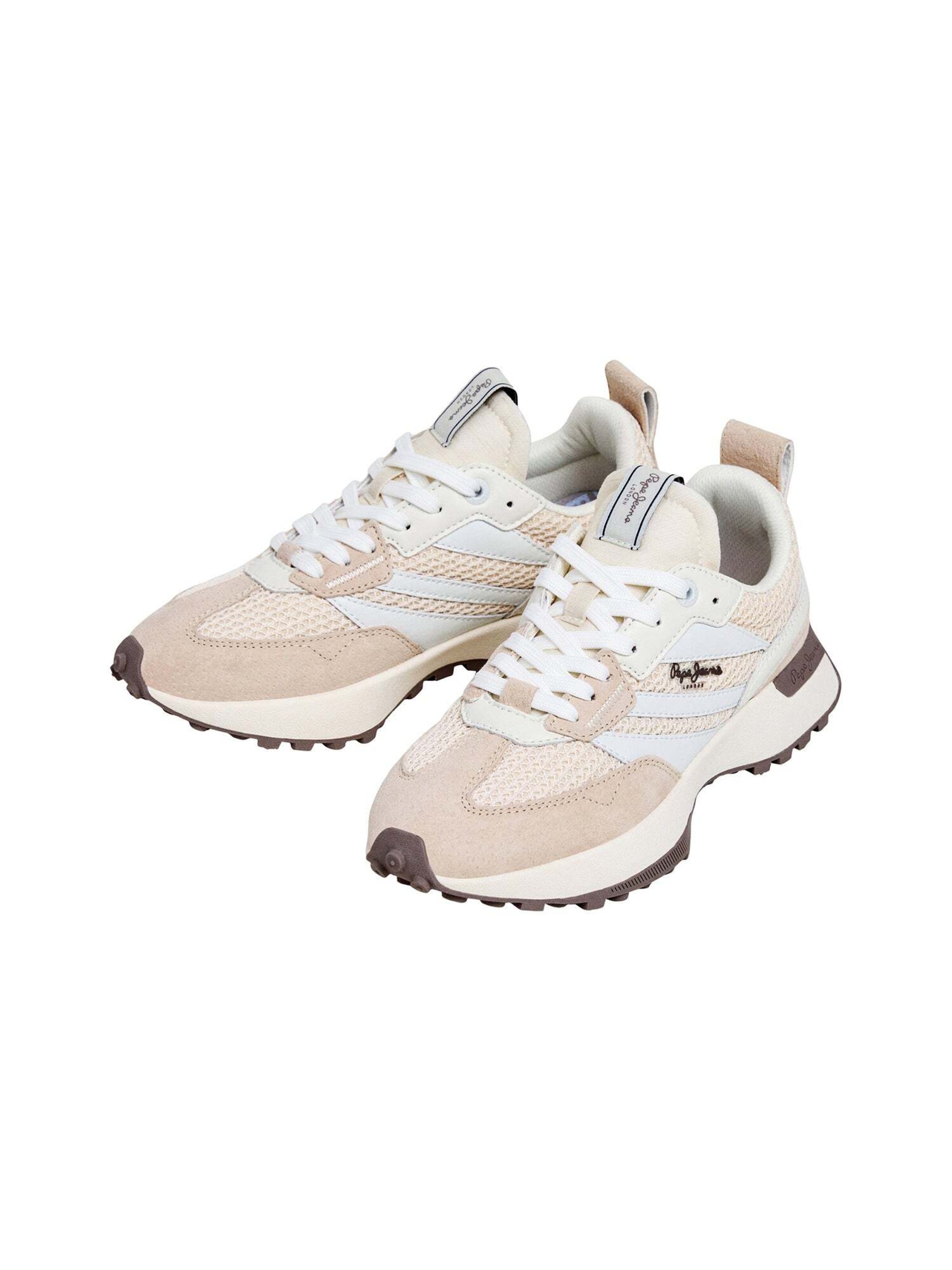 Pepe Jeans Platform trainers 'LUCKY' in Beige