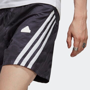 ADIDAS SPORTSWEAR regular Παντελόνι φόρμας 'Future Icons Allover Print' σε μαύρο