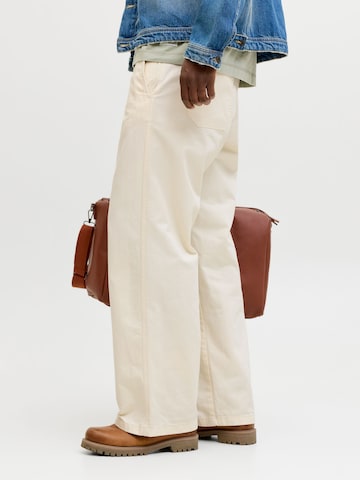 Baggy Pantalon JACK & JONES en blanc