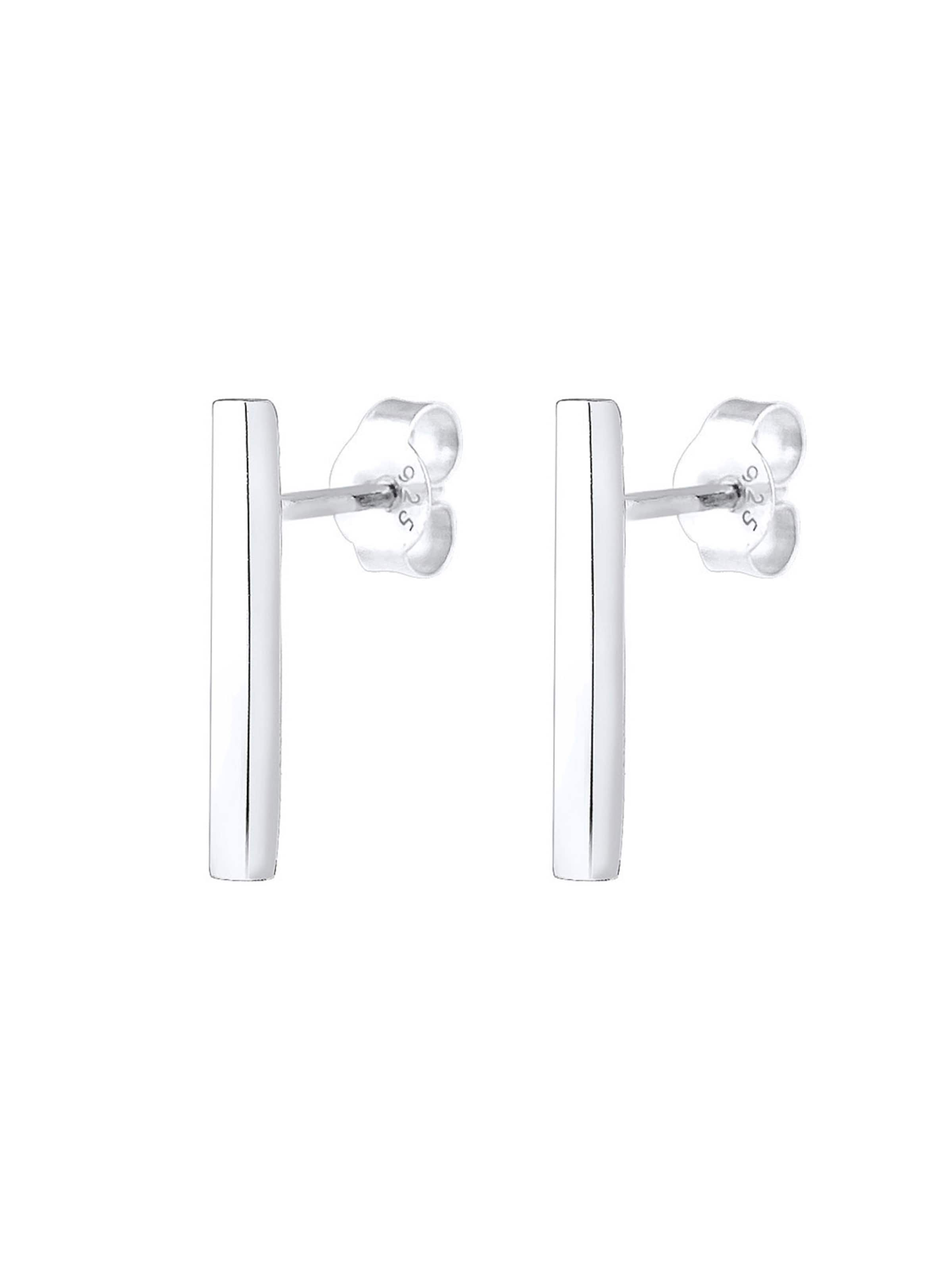 ELLI Uhani 'Geo' | srebrna barva