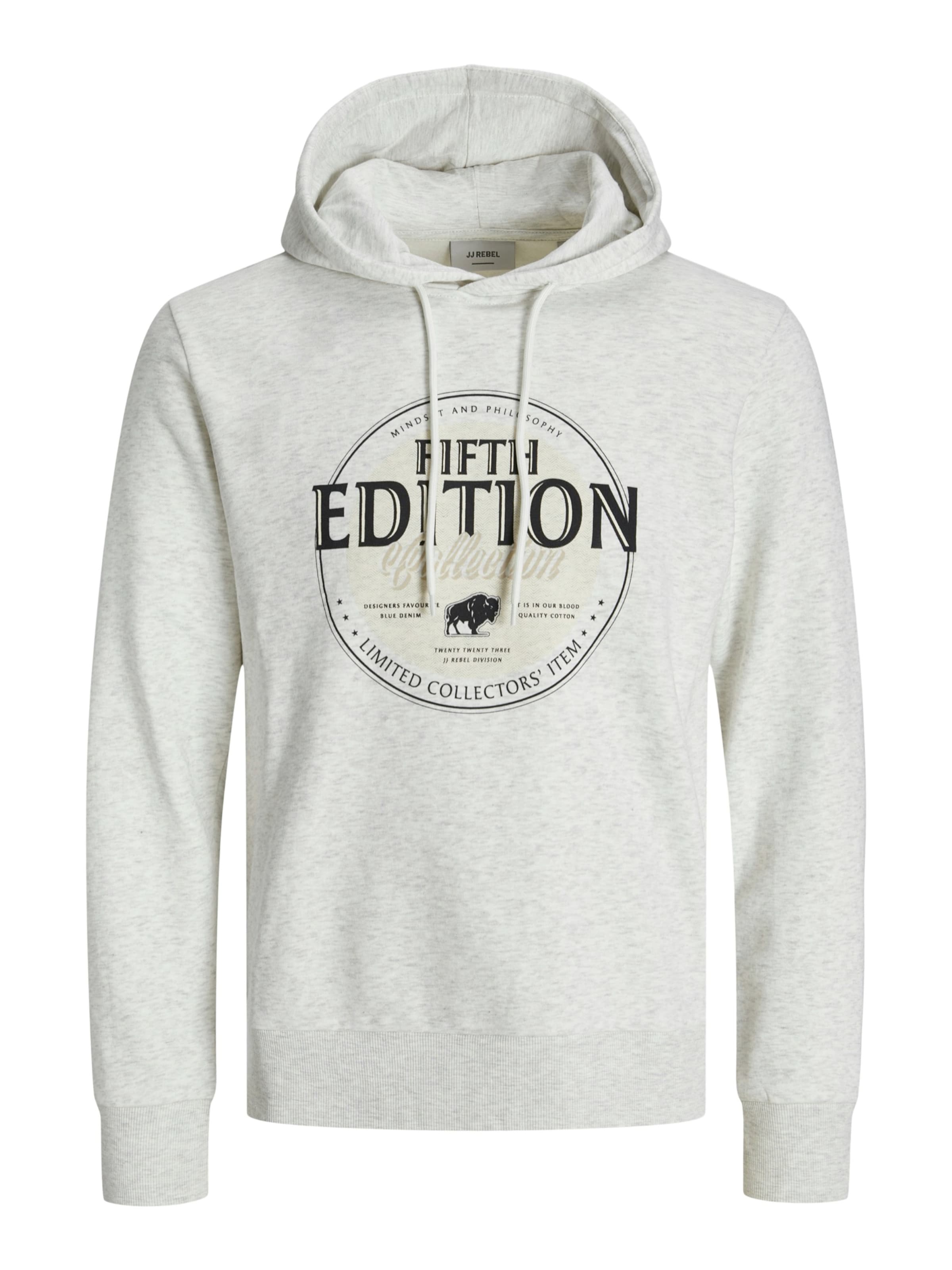 Sweat-shirt 'JREBLASSE' JJ Rebel en blanc : devant