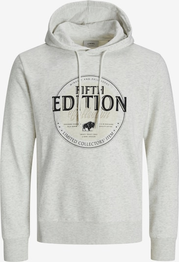 JJ Rebel Sweater majica 'JREBLASSE' u pijesak / crna / bijela melange, Pregled proizvoda