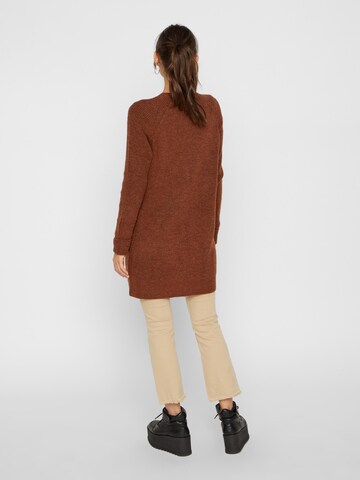 PIECES Knit Cardigan 'Ellen' in Brown