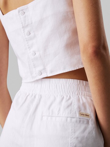 Calvin Klein Jeans Loosefit Broek in Wit