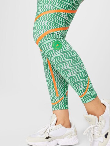 ADIDAS BY STELLA MCCARTNEY Skinny Sports trousers 'Truepurpose Printed' in Green