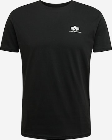 ALPHA INDUSTRIES T-Shirt in Schwarz: predná strana