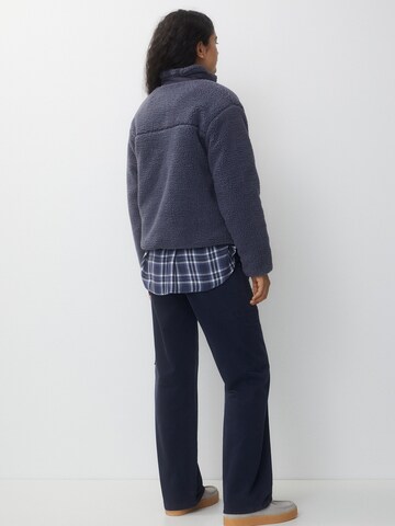 Pull&Bear Fleece jacket in Blue