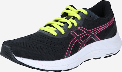 ASICS Chaussure de course en vert fluo / rose / noir, Vue avec produit