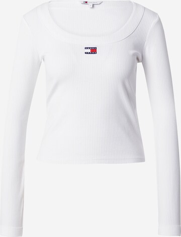 T-shirt Tommy Jeans en blanc : devant