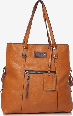 HARPA Shopper in Brown: front