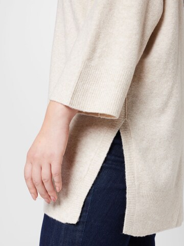 SAMOON Pullover in Beige