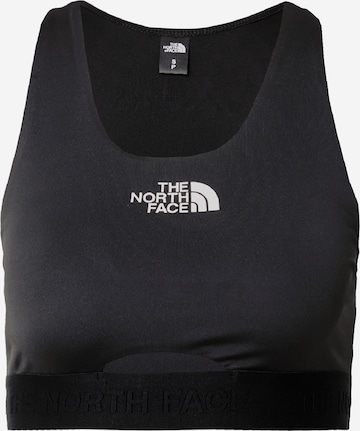 THE NORTH FACE - Soutien Bustier Soutien de desporto em cinzento: frente