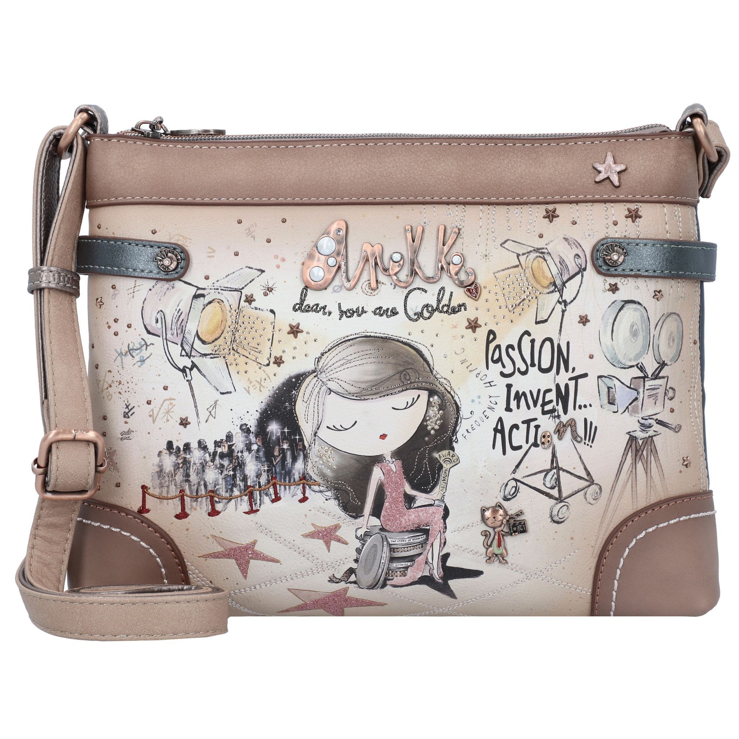 Anekke Crossbody Bag 'Hollywood' in Beige: front