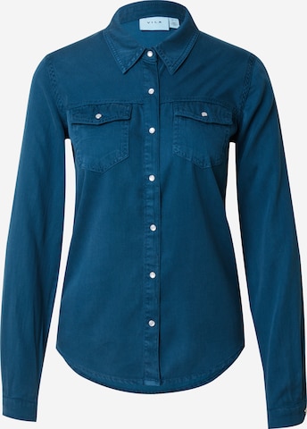 VILA Blouse 'BISTA' in Blauw: voorkant