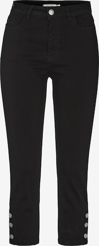 Cellbes of Sweden Cropped Jeans mit Fünf-Taschen-Design in Schwarz: Vorderseite