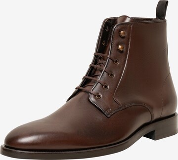 Henry Stevens Lace-Up Boots 'Murray PDB' in Brown: front