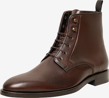 Henry Stevens Lace-Up Boots 'Murray PDB' in Brown: front