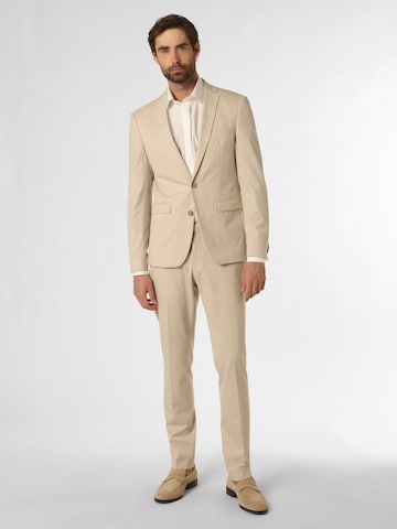 Finshley & Harding Slim fit Suit 'Oakland/California' in Beige: front