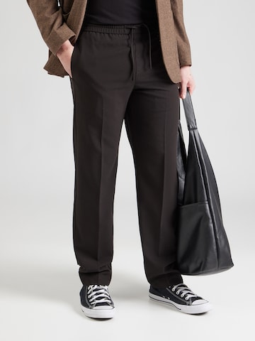 Lindberghregular Hlače na crtu - crna boja: prednji dio