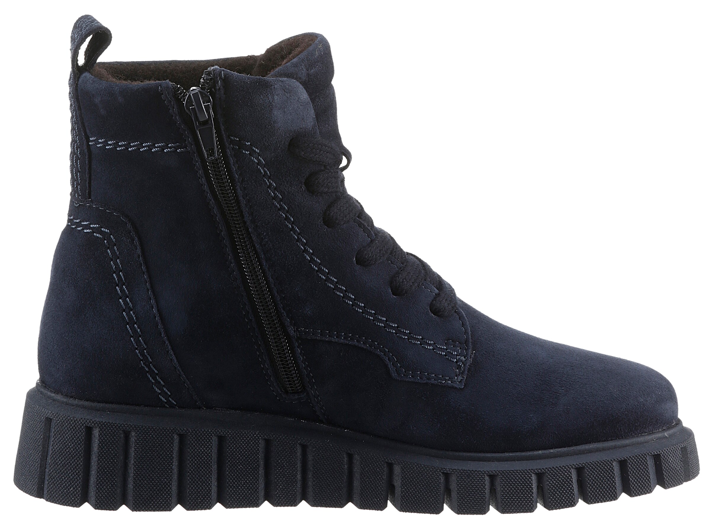 Tamaris Lace-up bootie in Blue