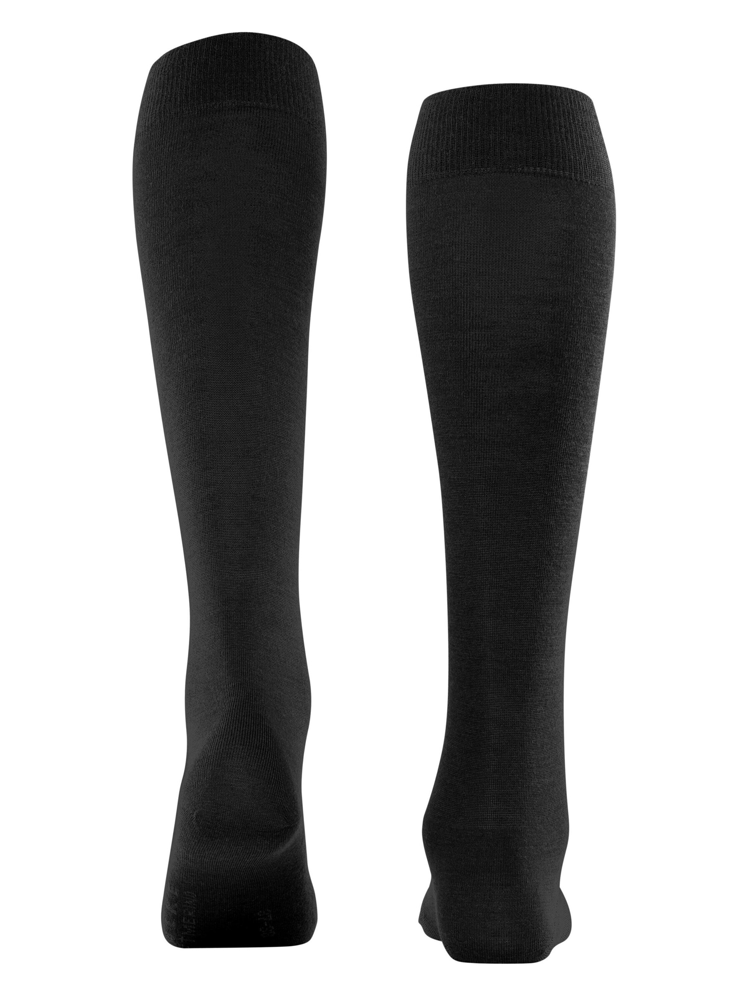 FALKE Knee High Socks 'Softmerino' in Black