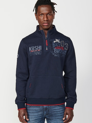 KOROSHI Sweatshirt in Blau: Vorderseite