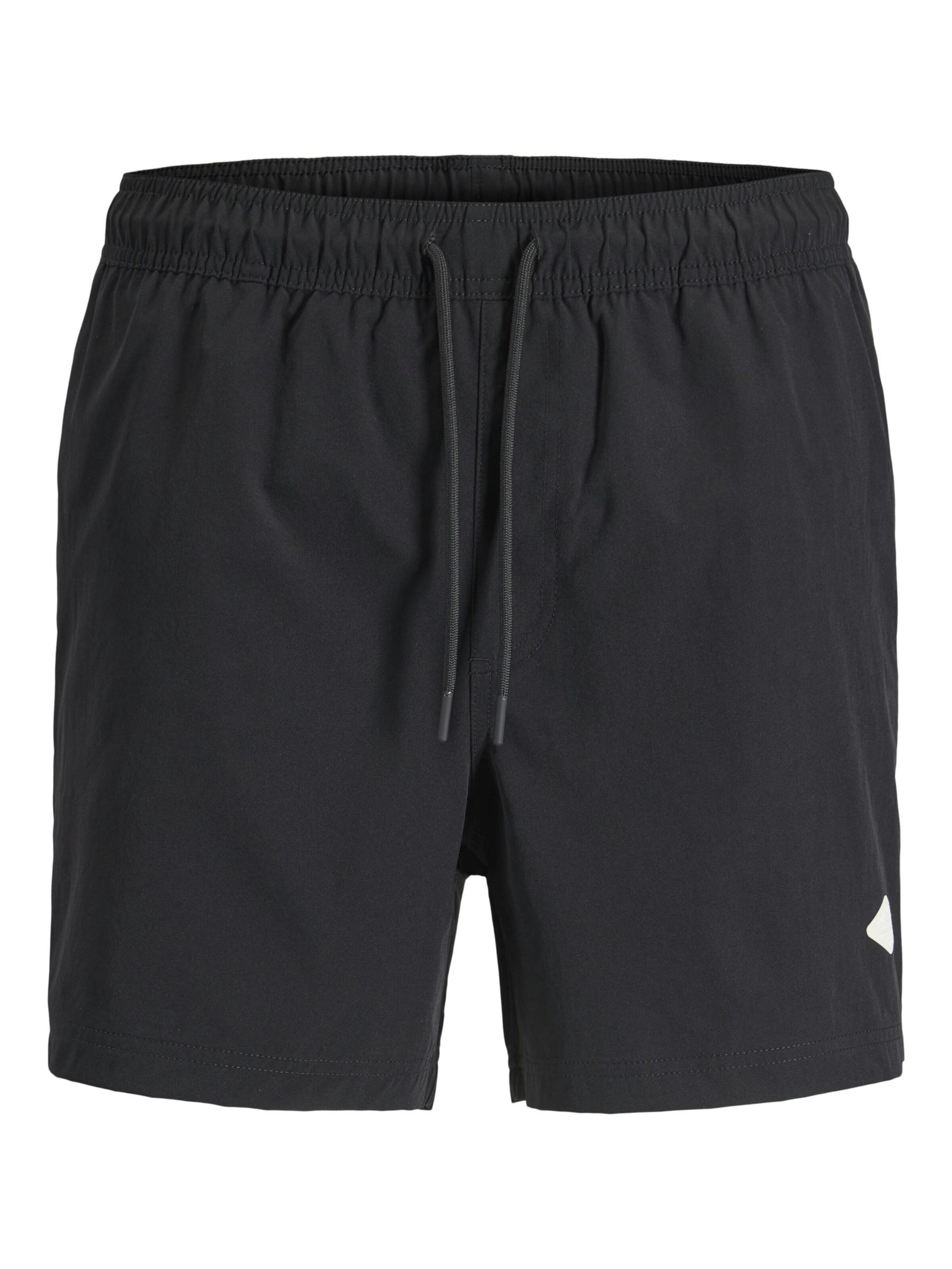 JACK & JONES Badeshorts 'Jack & Jones Heren Zwemshort JPSTMAUI TROPIC Effen'‌‌‌‌‌‌‌‌‌ in Schwarz: Vorderseite
