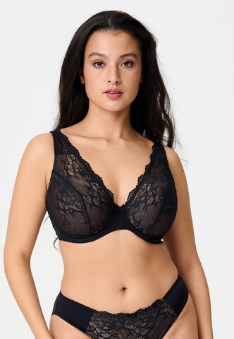 Triangle Soutien-gorge LingaDore en noir : devant