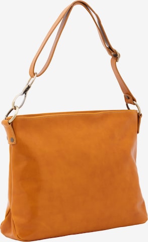 Viola Castellani Schultertasche in Orange: Vorderseite