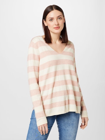 Pull-over 'MELINNA' ONLY Carmakoma en beige : devant