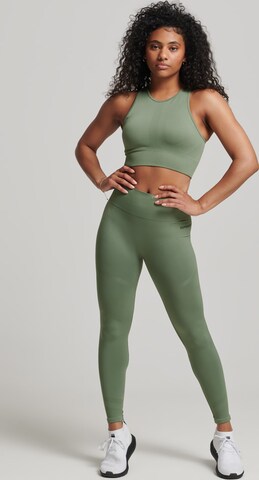 Superdry Bustier Sport bh in Groen