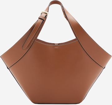 MANGOShopper torba 'ELISE' - smeđa boja: prednji dio