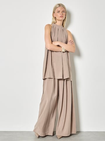 Wide Leg Pantalon ' ' Apricot en beige : devant