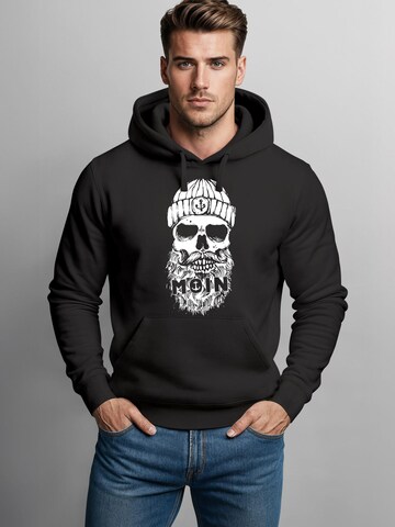 Neverless Sweatshirt 'Moin Skull'‌‌‌‌ in Schwarz