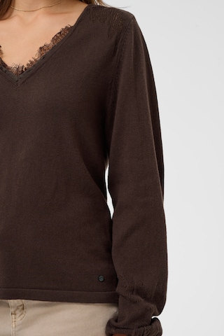 Pull-over 'Anva' Cream en marron