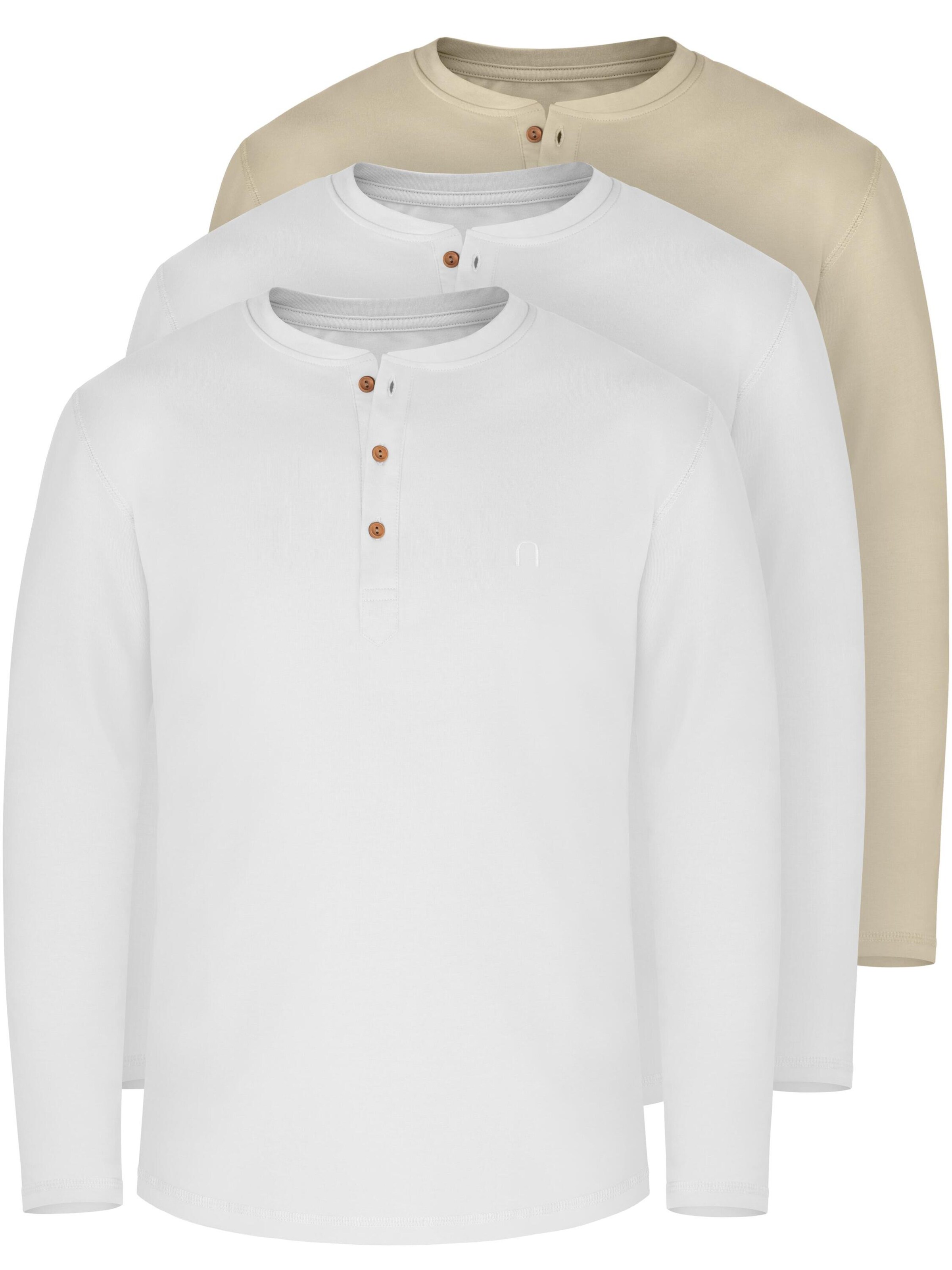 normani Shirt 'Neuville' in Beige: voorkant