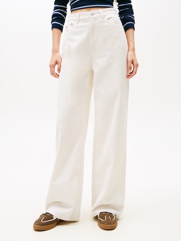 Wide Leg Pantalon 'CLAIRE' Tommy Jeans en blanc : devant