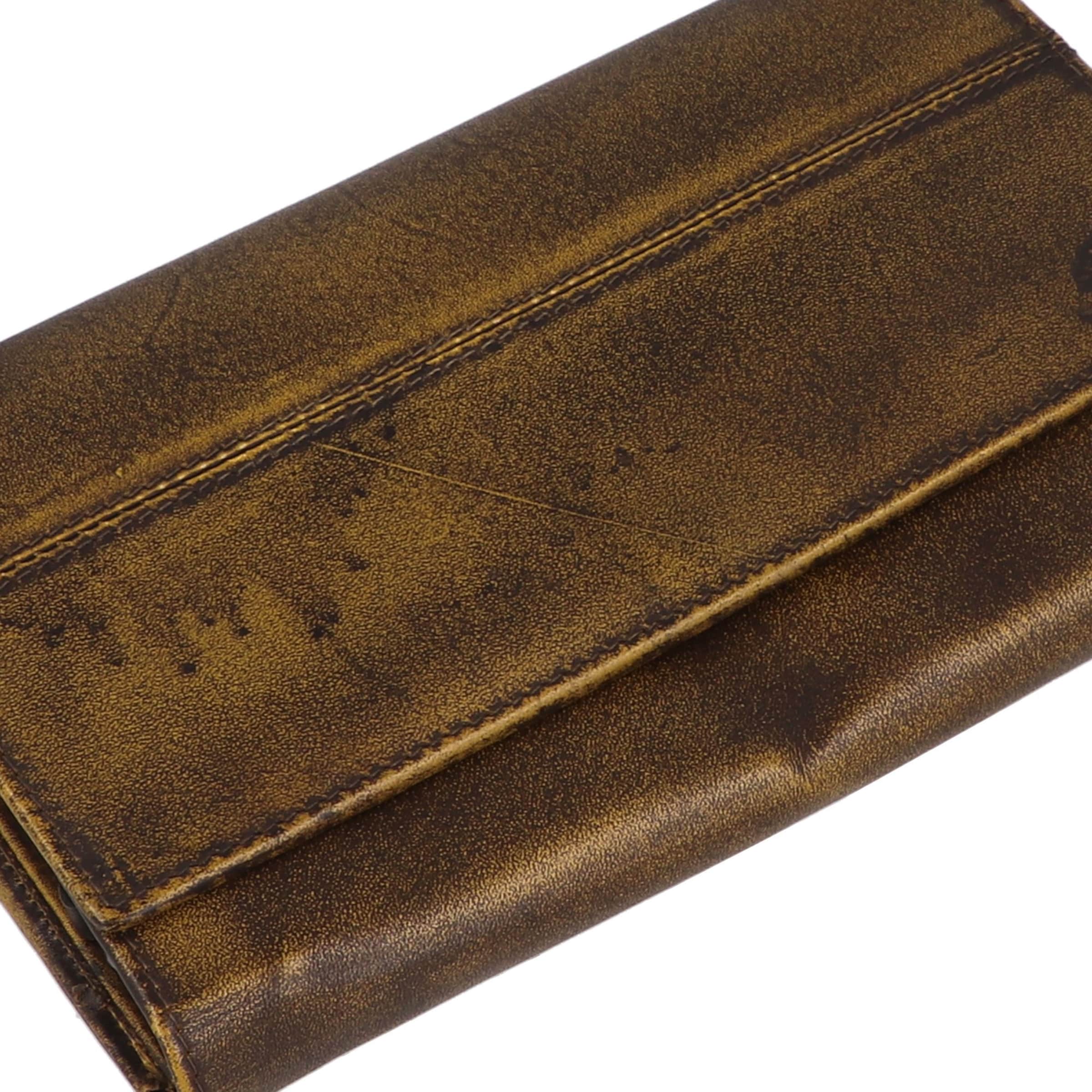 GREENBURRY Wallet 'Destressed' in Yellow